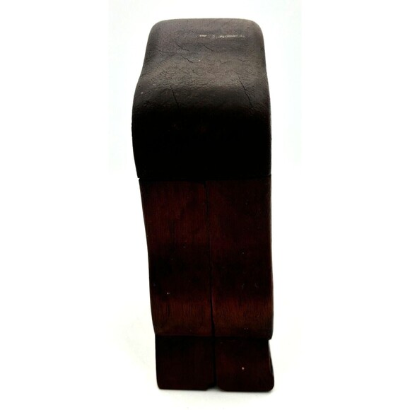 Vintage Wooden Elephant Cigarette Case Hand Carved Holder Storage Hinged - Picture 5 of 16